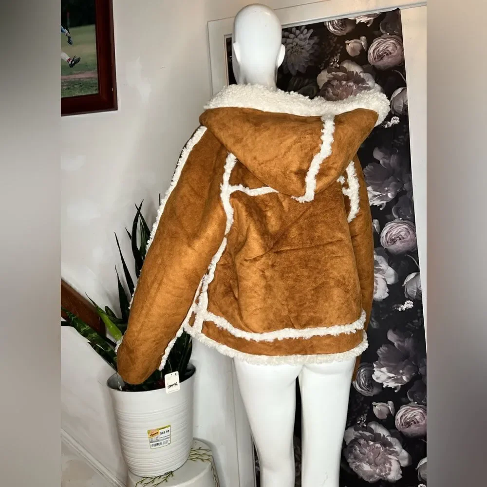 Free People Vegan Exchange Shearling Jacket